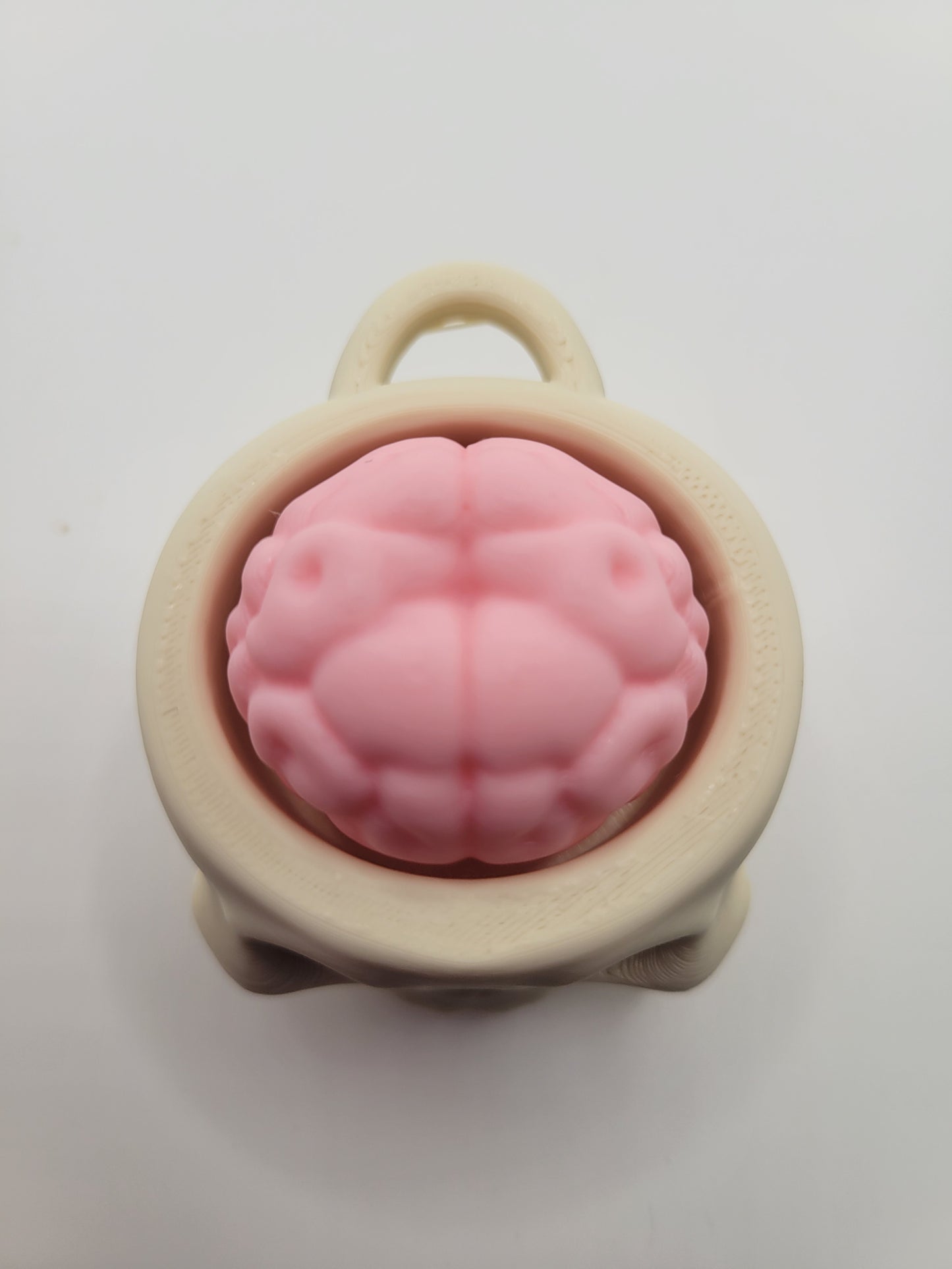 Skull Brain Clicker Keychain