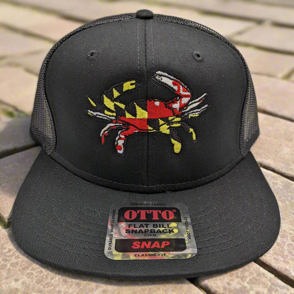 Maryland Blue Crab Hat Flat Bill