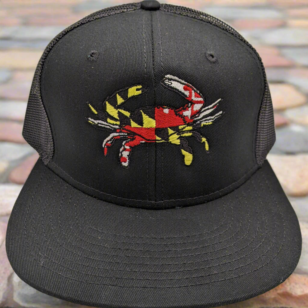 Maryland Blue Crab Hat Flat Bill