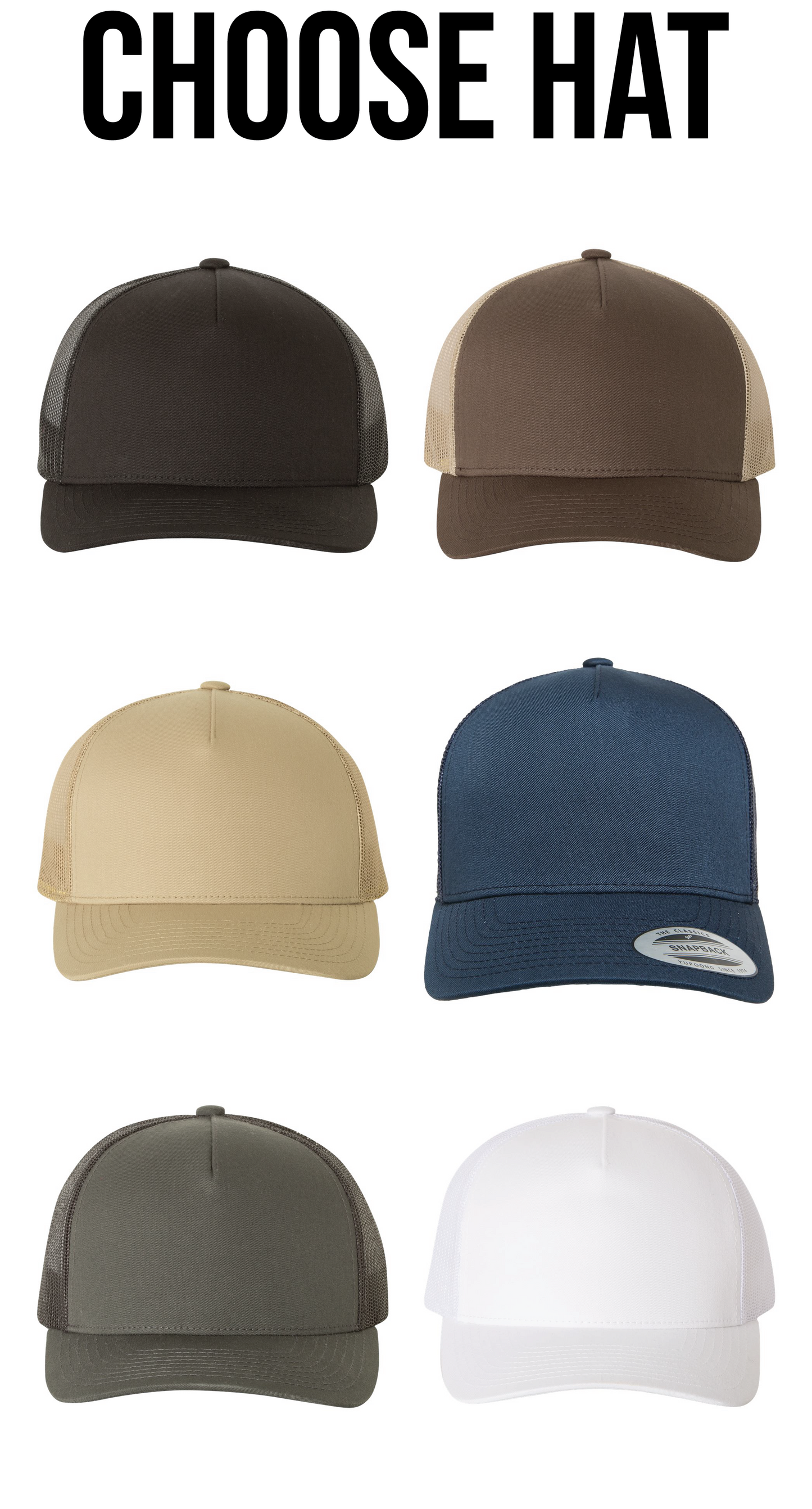 5 Custom Laser Engraved Hat