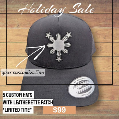 5 Custom Laser Engraved Hat