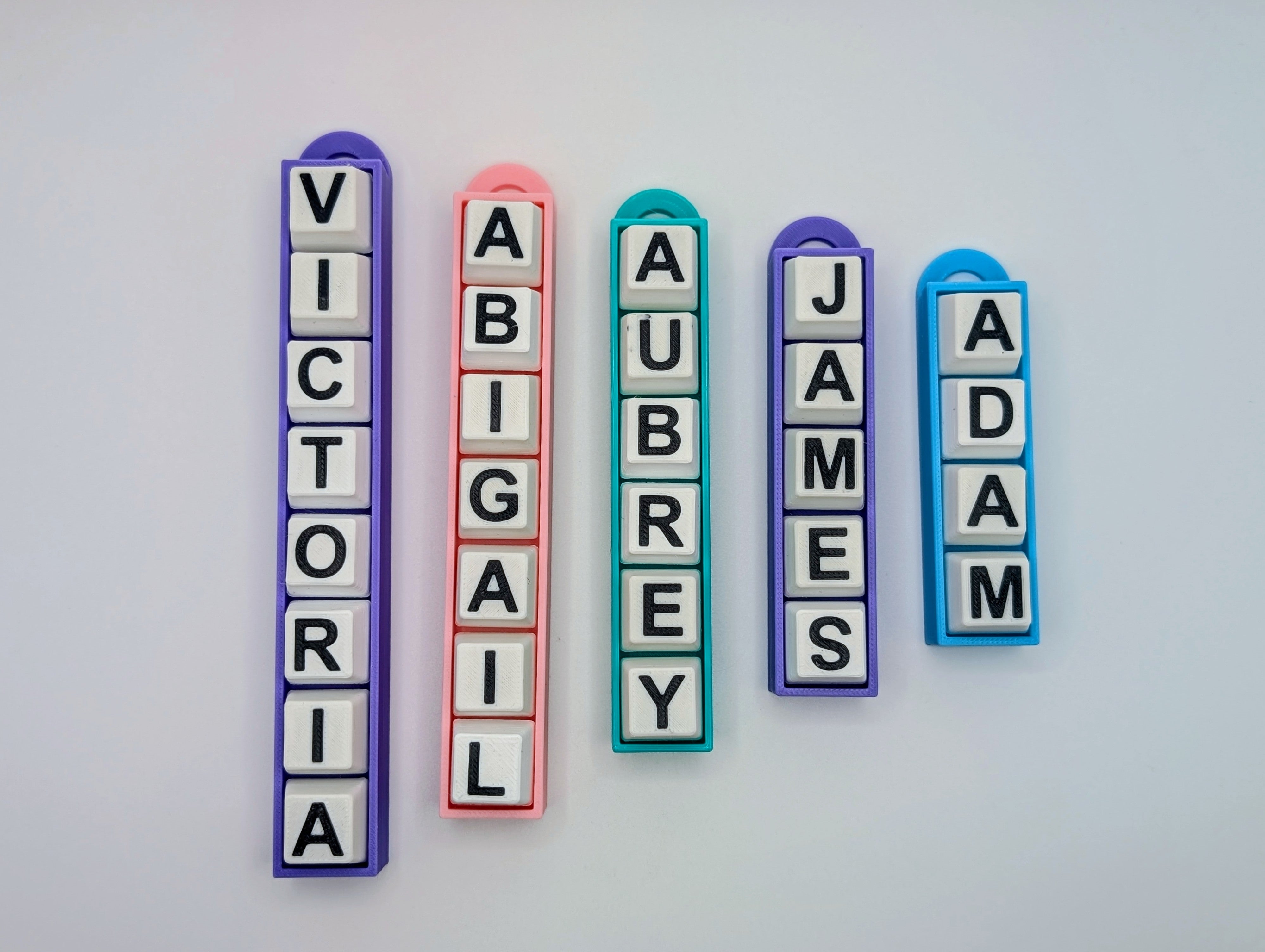 Name Clicker File Personalized Fidget Clicker Name Tag Keychain | Custom 3D Printed ...