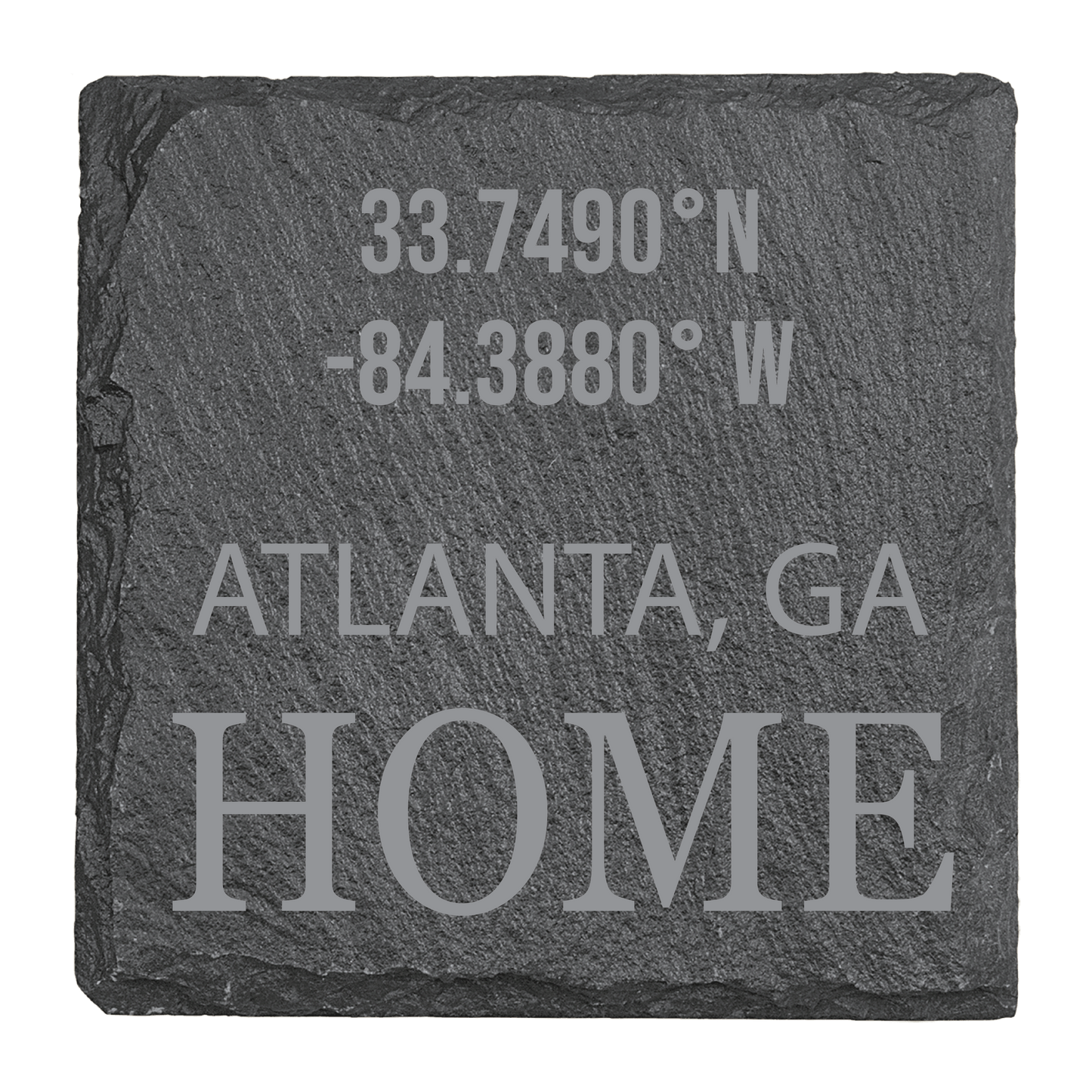 Personalized GPS Coordinates Slate Coasters (Set of 4)
