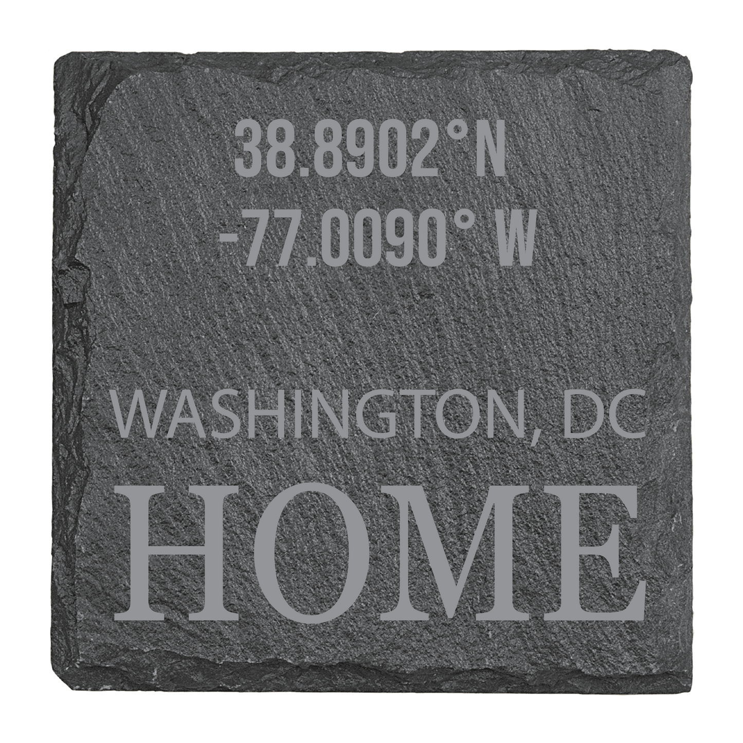 Personalized GPS Coordinates Slate Coasters (Set of 4)