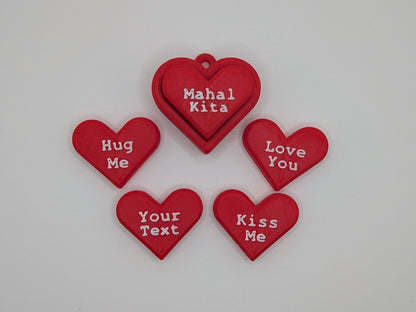 Heart Clicker Keychain