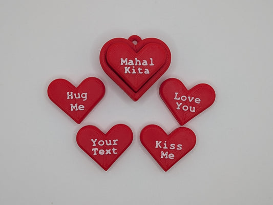 Heart Clicker Keychain