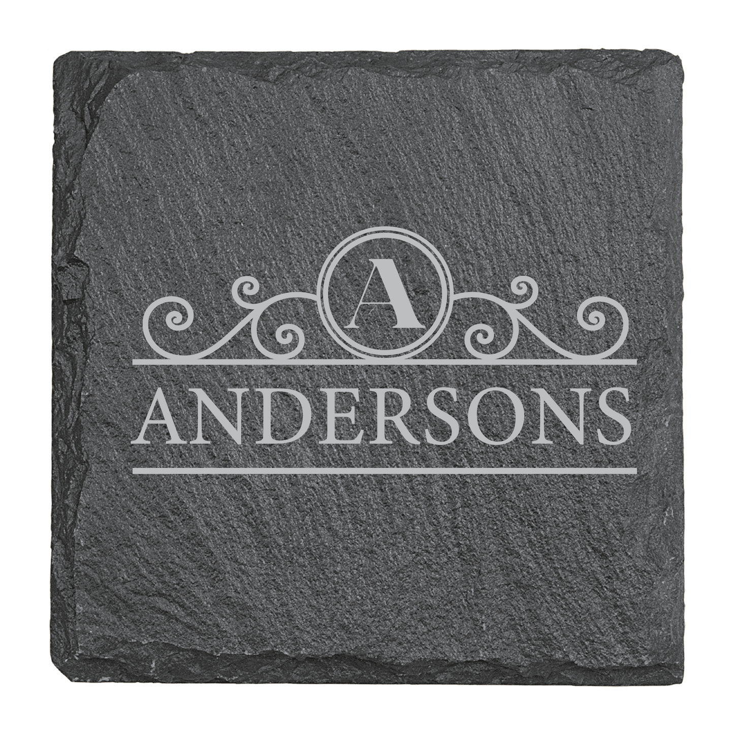 Personalized Family Slate Coaster Set