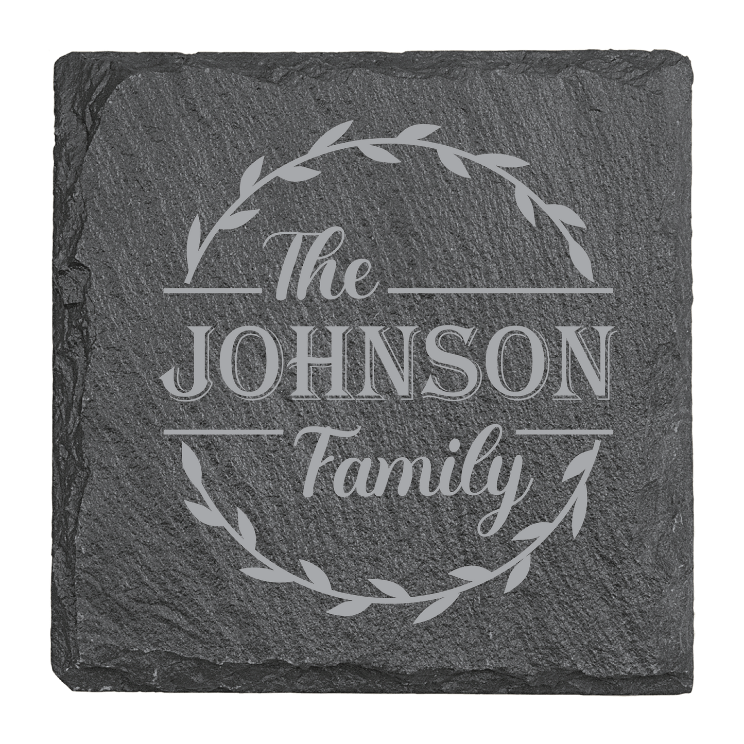 Personalized Family Slate Coaster Set