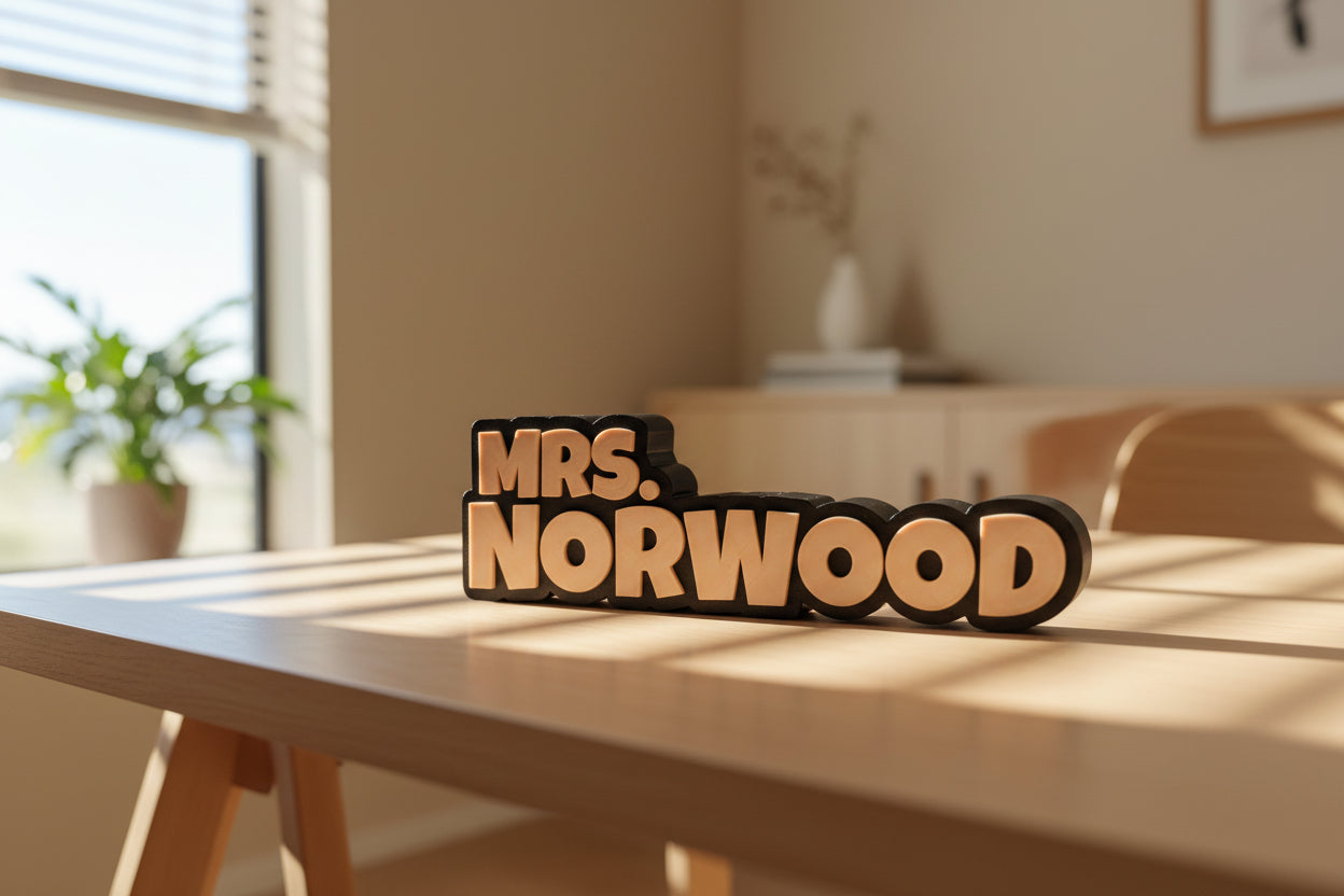 Custom 3D Desk Sign
