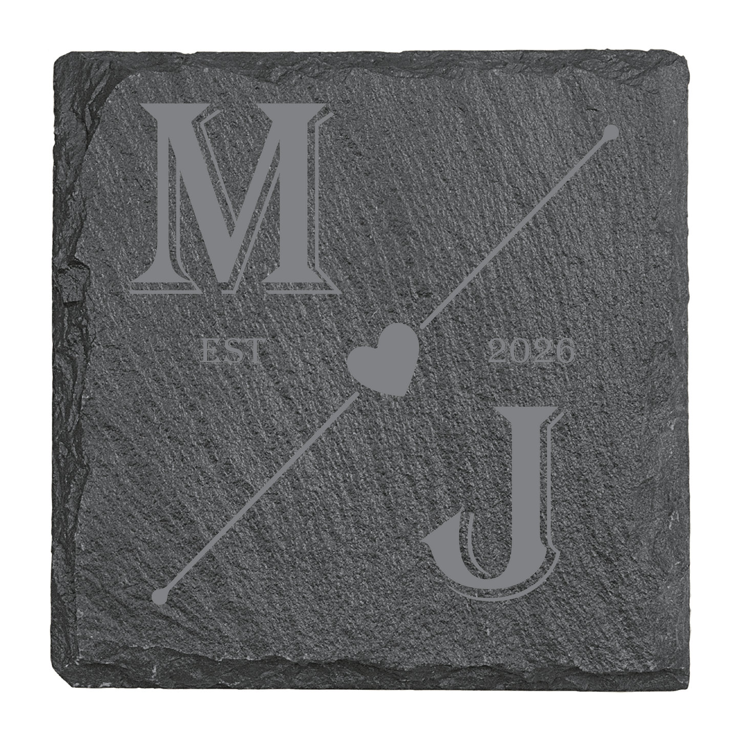 Couples Custom Slate Coaster Set (Set of 4)