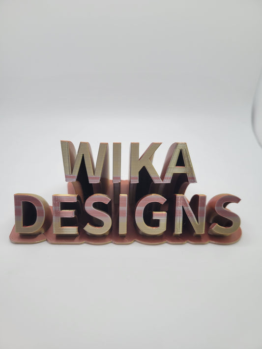 Personalized Sweeping Name Plate