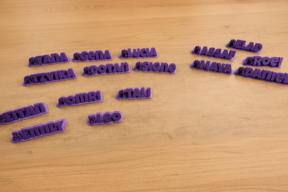 Personalized Sweeping Name Plate