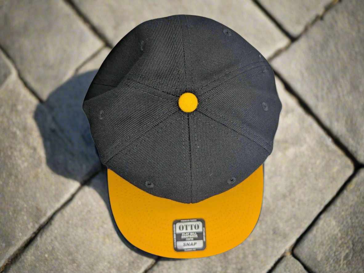 Gray and yellow cap with 'OTTO' logo on a white background
